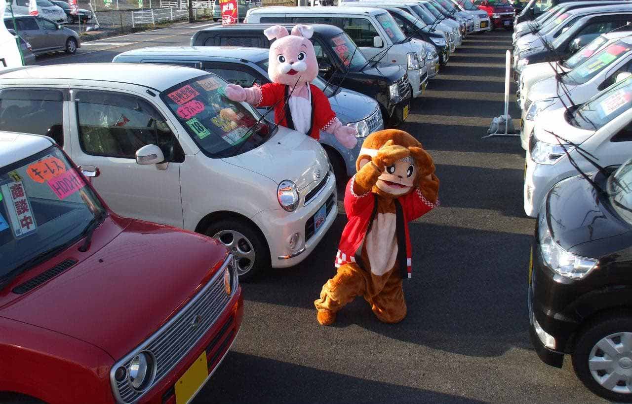 K-LANDMickeyの中古車展示場にて